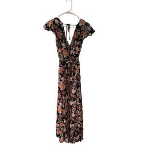 B.O.G Collective Long Wrap Floral Dress Size L